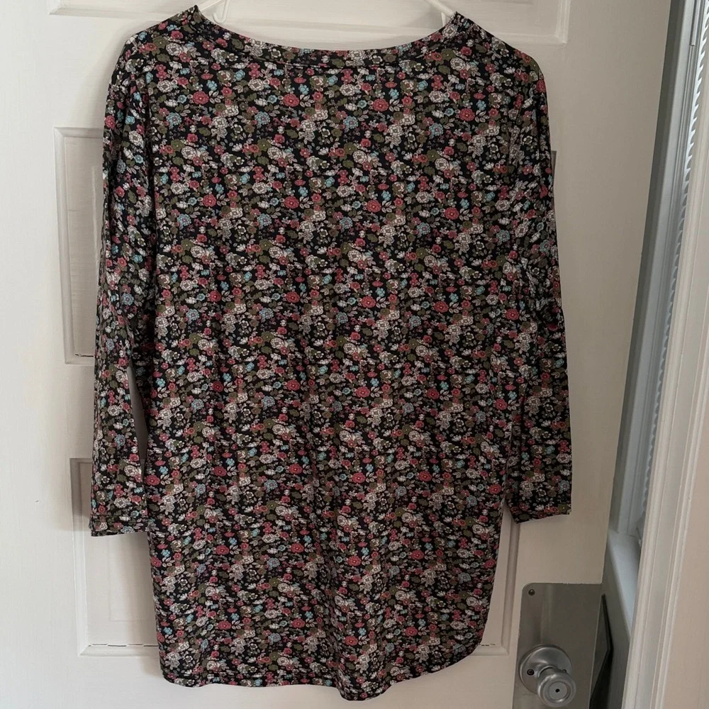 LG Multicolor Floral Women's Tunic - Picture 3 of 3